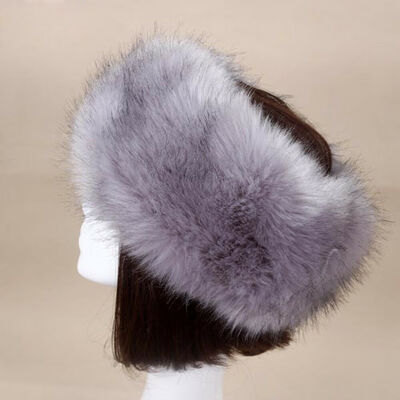 

Women Russian Thick Fluffy Cap Fake Faux Fur Headband Hat Winter Ear Warmer Ski