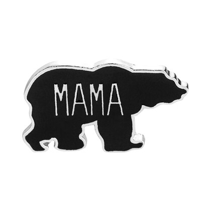 

Novelty Bear Pins Enameled Papa Mama&Baby Bear Brooches Vintage Souvenirs Christmas Gift