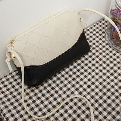 

2018 New Style Fashion Patchwork Womens Girl PU Satchel Cross Body Shell Bag Messenger Handbag Shoulder Bags