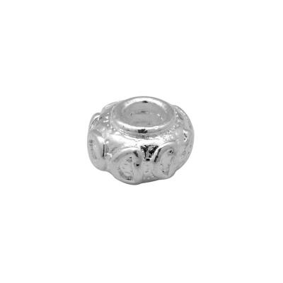 

Alloy European Beads Rondelle Platinum Metal Color Size about 11mm in diameter 7mm thickhole 4mm