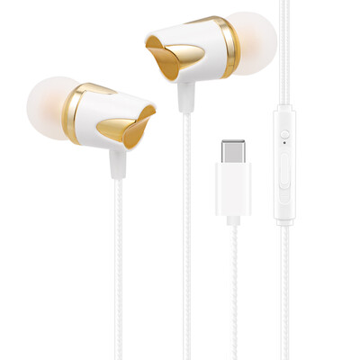 

USB Type-C Wired Earphones Portable In-Ear Headphones Line Control With Mic for MI 8 8SE 6 Note 3 MIX 2 for LE 2 3 Serie