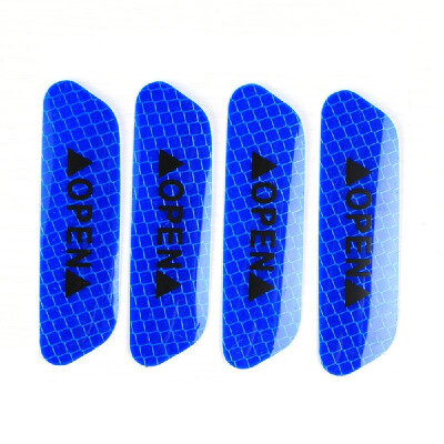 

door open safety anti-collision warning reflective stickers open long distance reflective stickers blue