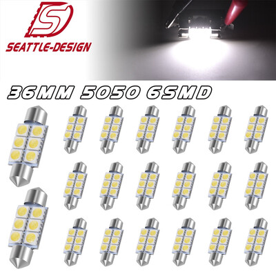 

20X Super White 36MM 5050 Festoon LED Dome Map Interior Lights Bulbs DE3425 6411