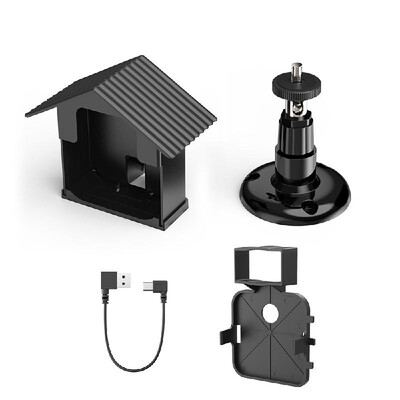 

1PCS Wall Mount Hanger for Blink Sync Module with 1USB Cable for Home Security SystemsBlack