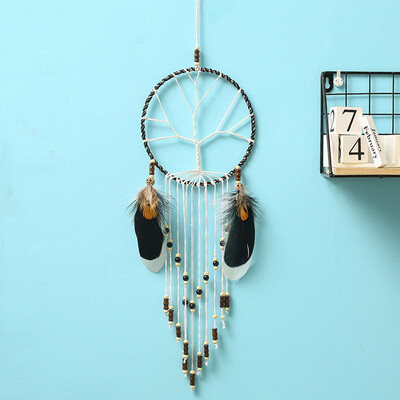 

Handmade Dream Catcher Feather Colorful Living Room Garden Hanging Pendant Home Car Hanging Decor Dream Catcher Ornament
