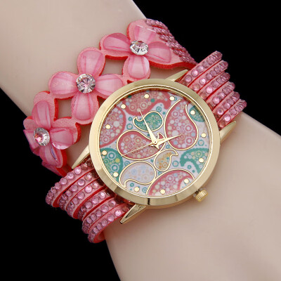 

New trend fashion ladies winding watch acrylic