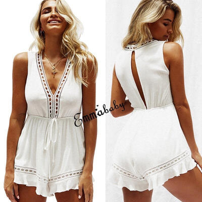 

Women&39s Clubwear Holiday Summer Mini Jumpsuit Playsuit Romper Beach Shorts Dress