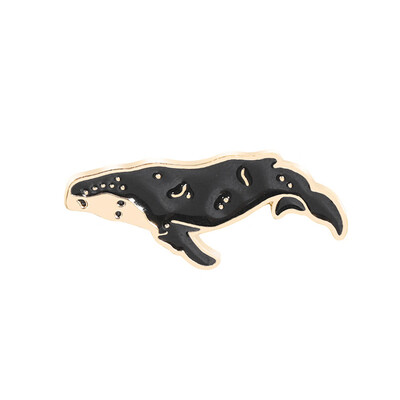 

1Pcs Shark Whale Brooch All-match Backpack Badge Denim Jeans Jewelry Accessories