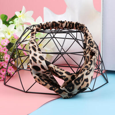 

Women Leopard Headband Girl Cross Knotted Elastic Sexy Hairband Headwear