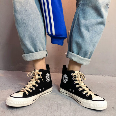 

Summer high canvas Korean fashion Joker tide shoes casual shoes shoes autumn Hong Kong mens shoes