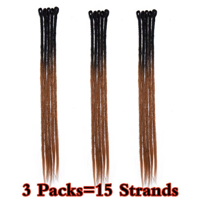 

Dreadlock Extension Ombre For Hip-Hop Synthetic Heat Resistant Crochet Braiding Hair Handmade Extension Twist Braiding For Women