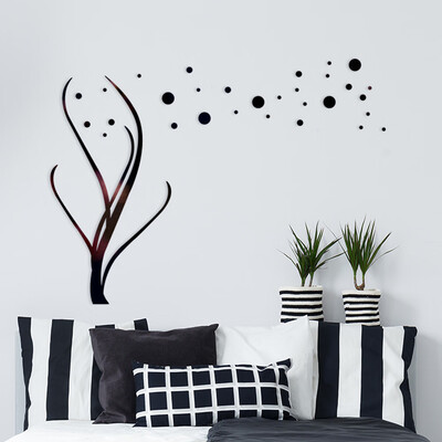 

〖Follure〗3D Diy Flower Shape Acrylic Wall Sticker Modern Stickers Decoration