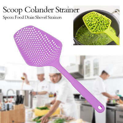 

Scoop Colander Strainer Spoon Food Drain Shovel Strainers Slotted Skimmer with Handle for Cooking Baking