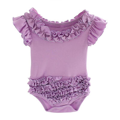 

Cute Cotton Flying Sleeve Baby Rompers Girls Leotard Ballet Dance Clothing