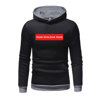 

Toponeto Mens Long Sleeve Hooded Solid Color Print Autumn Sweater Turtleneck Sweater