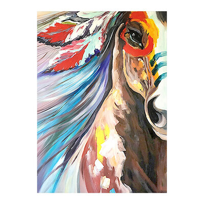 

horse animal Diamond Painting Full Round New DIY Toy Sticking Drill Cross Embroidery 5D simple Decorative Home Decoration