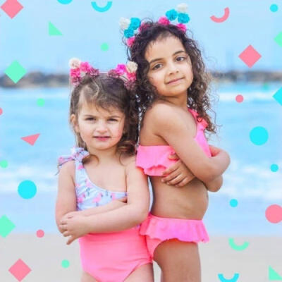 

Hot Baby Girls Flamingos Bikini Summer Clothing 1-5Y