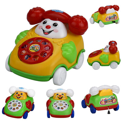 

〖Follure〗Educational Toys Cartoon Smile Phone Car Developmental Kids Toy Gift