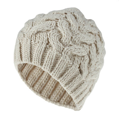 

Tailored New Women Girls Keep Warm Winter Casual Knitted Hat Wool Hemming Hat Ski Hat