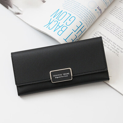 

Tailored Women Wallet Small Zipper Multi Card Position Leather Coin Purse Card Holder BK
