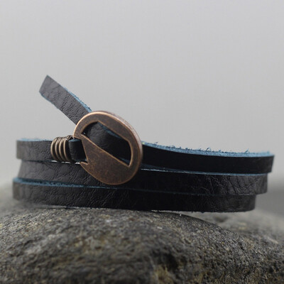 

Vinatge Multilayer 65cm Length Leather Bracelet For Men Women Unisex