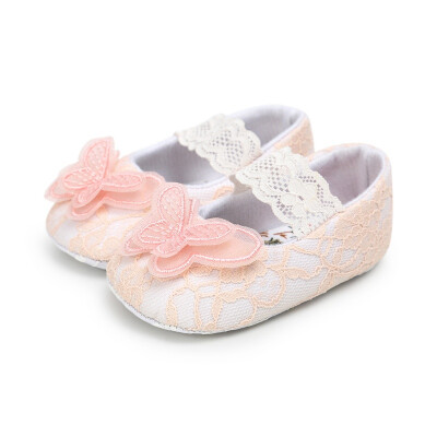 

Baby Breathable Lace Floral Pattern Anti-Slip Shoes Casual Sneakers Toddler Soft Soled First Walkers