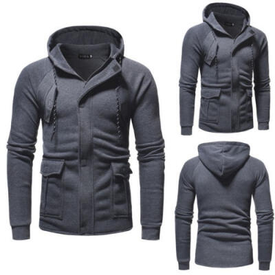 

Winter Mens Hooded Hoodies Sweatshirt Sweater Jumper Outwear Coat Jacket Tops