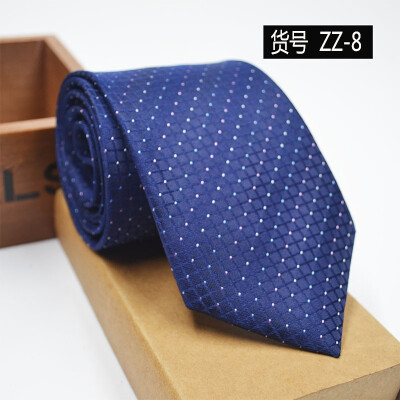 

New spot tie business dress mens tie polyester yarn arrow type 8CM business tie wholesale