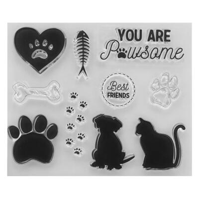 

DIY Pet Claw Silicone Clear Stamps ScrapbookPhoto Album Cards Paper Craft