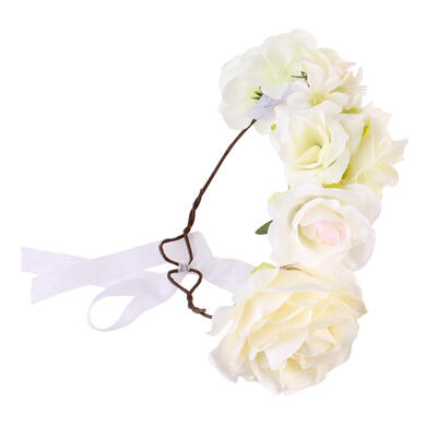 

Kids Flower Headband Elastic Garlands Valentine Festival Photography Prop