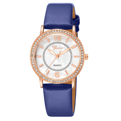 

Drop Shipping Women Simple Dial Wristwatches Casual Fashion Luxury Leather Strap Quartz Watches Clock Relogio Feminino