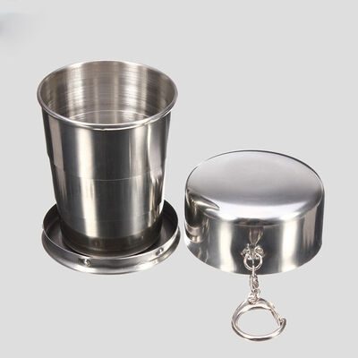 

Durable Stainless Steel Water Flasks Travel Coffee Mug Portable Cup Water Coffee Outdoor Tea Tumbler Folding Bottle