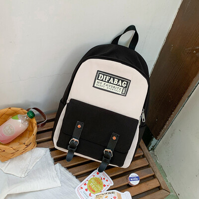 

Female schoolbag Korean version of high school Hyunya Harahara ulzzang junior high school students large capacity double shoulder