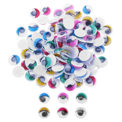 

50pcsLot 8mm Resin Cartoon Eye Charms DIY Jewelry Bag Round Decor Fittings