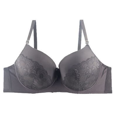 

Toponeto New Women Large Fat MM Sexy Lace Underwear Gathered Breathable Adjustable Bra
