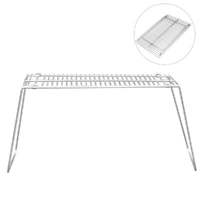 

Outdoor Portable Folding Charcoal BBQ Grill Stainless Steel Picnic Barbecue Camping Pot Stand Support Stove Rack