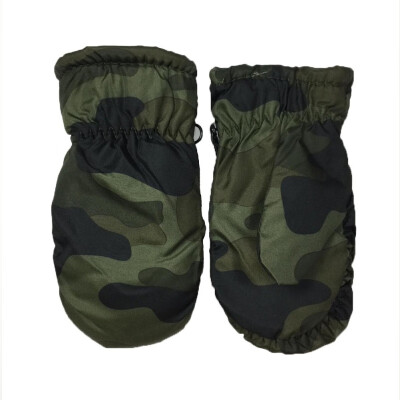 

Kids Winter Camouflage Glove Waterproof Warm Skate Snowboarding Gloves Boy Girl Outdoor Child Windproof Thick Gloves