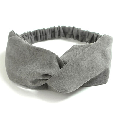 

Headbands Elastic Soft Sweat Cross Hair Band Leather for Women Girls Younger