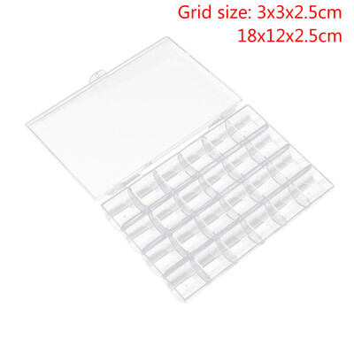 

Toponeto 24 Grid Honeycomb Box Jewelry Box Nail Diamond Box Diamond Storage Box
