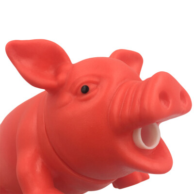 

Tailored Cute Shrilling Pig Squeaky Rubber Pig Toy Relax Toy Squeez Realistic Toy