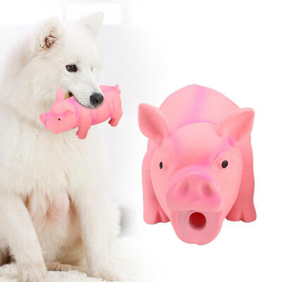 

Greensen 2PCS 15cm 20cm Pig Model Sounding Latex Teeth Cleaning Protection Biting Chewing Toy for Dog