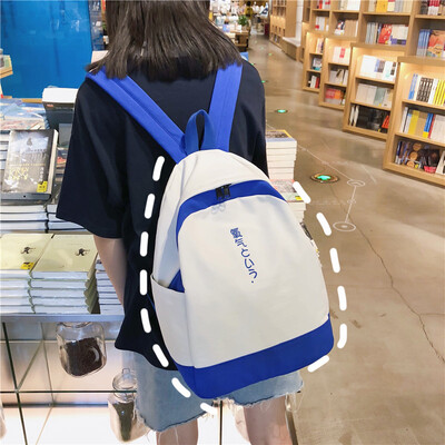 

Junior high school students Hyun-a Kim wind ins backpack female Korean high school minimalist Mori backpack female college student