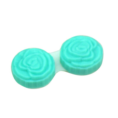 

Flower Contact Lens Box Container Pocket Plastic Storage Case Eye Care Holder