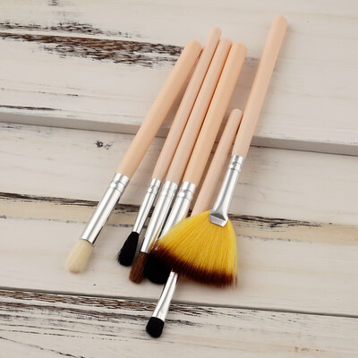 

〖Follure〗6PCS Wood Cosmetic Eyebrow Eyeshadow Brush Makeup Brush Sets Tools