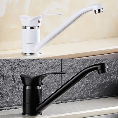 

Mountable Kitchen 360°Swivel Sink Tap Black Sink Mixer Faucet