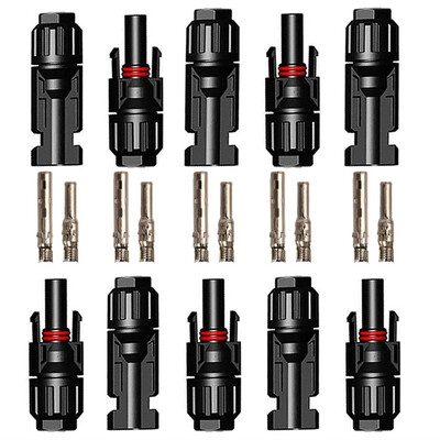 

Gobestart 5 pairs 30A Male Female MF Wire PV Cable Connector Set Solar Panel