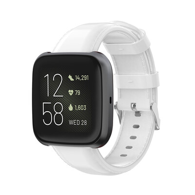 

ECSEM Watch Strap for Fitbit VersaFitbit Versa Lite Genuine Leather Band Wristband Bracelet for Fitbit Versa Smart Watch