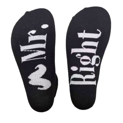 

Mr Right Mrs Always Right Socks Couple Wedding Gift Wedding Socks Made To Order Lovers Socks