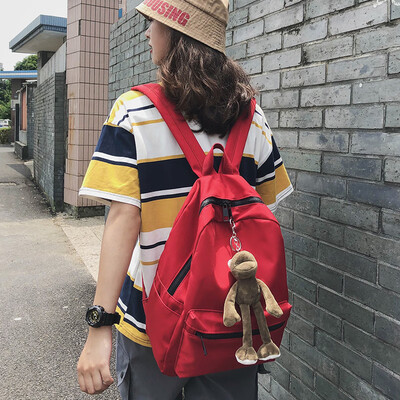 

Backpack Girls Ins Fenggang Fenghuang Korean Edition High School Retro Pangya Wind Shoulder Pack Chao Brand Girls Backpack Girls