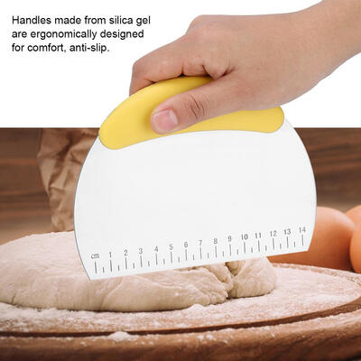 

Greensen Multi-Purpose Stainless Steel Dough Pizza Cutter Pastry Griddle Scraper Dough Knife Pizza Cutter Griddle Scraper